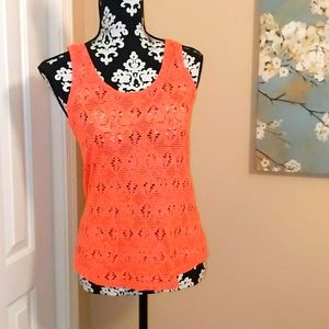 Old Navy coral cut out tank